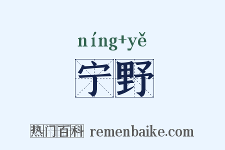 宁野是什么意思的图片